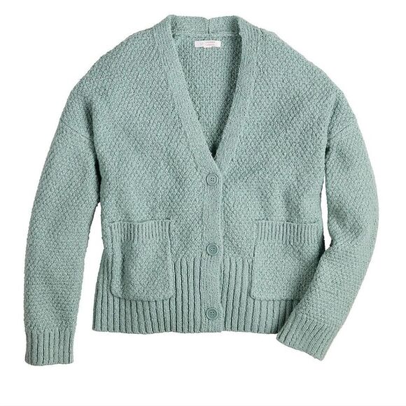 LC Lauren Conrad Shaker Crop Cardigan - Picture 2 of 13